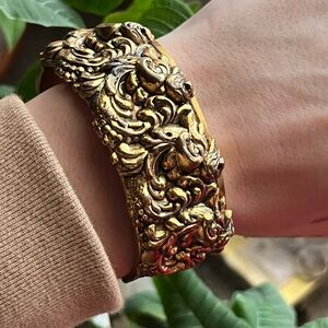 Antique Art Nouveau Hinge Bracelet